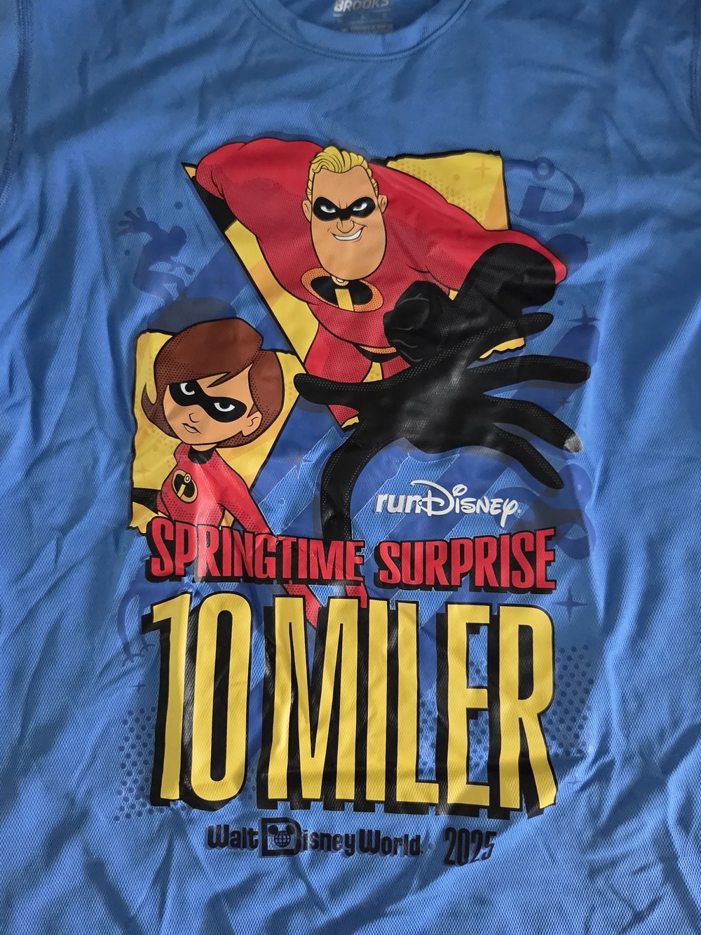 RunDisney Springtime Surprise 10 Miler 2025 Incredibles Tee